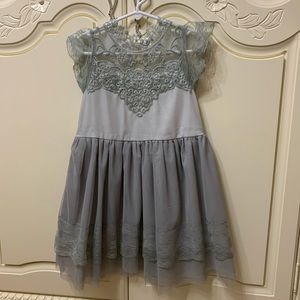 Silver Formal Girls Dress - Size 5